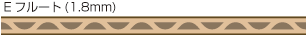 Eフルート(約1.8mm)